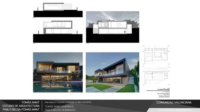 Panel del proyecto Villa Apiarum, Biar, presentado por tamatestudio en el FORO Contract Alicante 2021.